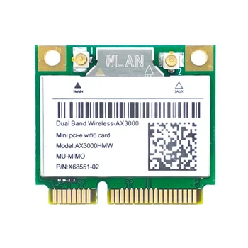 AX200 AX3000HMW רשת כרטיס Mini PCI-E WiFi 6 מתאם אלחוטי 2.4 G/5G Bluetooth 5.1 WiFi כרטיס 802.11 AX על Win10