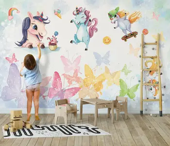 beibehang מותאם אישית קרן קישוטי קיר הסלון טפט ילדים חדר ילדים קישוט רקע קיר מסמכי עיצוב הבית