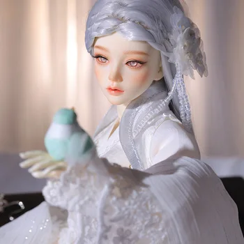 BJD מרי הבובה 1/4 Shuga פיות פיות יפות שמלה ארוכה עתיק בסגנון צעצוע באיכות גבוהה שרף מתנה בובה