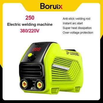 Boruix מיג MMA 250 מכונת ריתוך חשמלי חצי אוטומטי ללא גז רתך 220V ציוד ריתוך עם 0.5 ק 