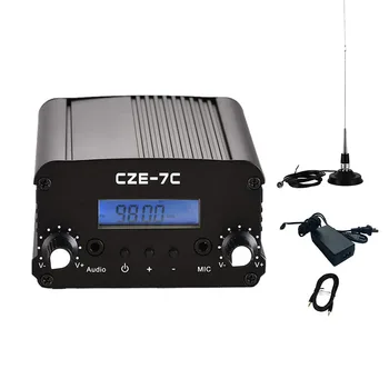 CZE-7C 1/7W אלחוטית אודיו Aux סטריאו FM PLL משדר רדיו במכונית קיט
