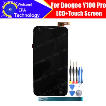 Doogee Y100 Pro תצוגת LCD + Touch Screen 100% מקורי חדש נבדק הדיגיטציה לוח זכוכית מחליף Y100 Pro + כלים
