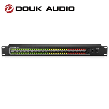 Douk אודיו כפול אנלוגי RCA+XLR LED צליל סטריאו ברמה דוט בר/מוזיקה ספקטרום השמע מנתח