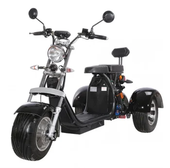 EEC/COC מוסמך חשמל תלת 1500W כפול מושב 3 גלגל קטנועים חשמליים Citycoco