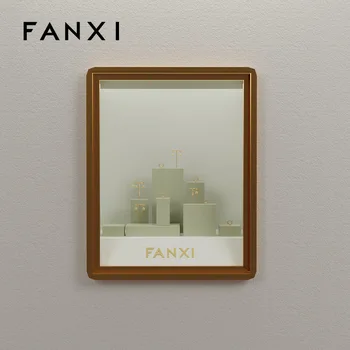 Fanxi תכשיטים להציג פרופ עגיל תצוגת מדף עליון הגיוני חלון ארון טבעת תכשיטים תצוגת מדף.
