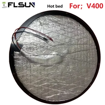 FLSUN V400 חם במיטה מדפסת 3D אביזרים הגרסה האחרונה 24V Heatbed 310mm חימום צלחת חלקים הסיטוניים