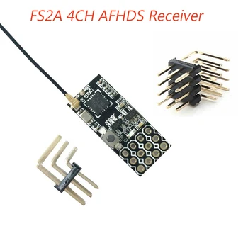 FS2A 4CH AFHDS 2A מיני תואם מקלט פלט PWM עבור Flysky i6 i6X i6S /FS-i6 FS-i6X FS-i6S משדר RC FPV מירוץ 