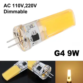 G4 מנורת LED 9W Dimmable קלח מנורת הנורה 110V/220V נברשת אור הזרקורים נרות להחליף אור הלוגן