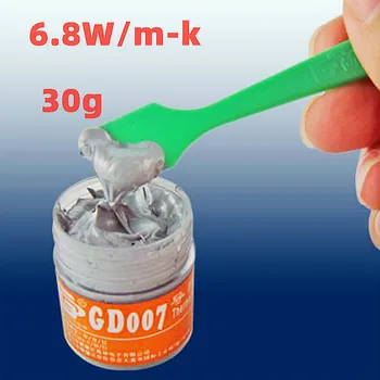 GD007,30g,בקבוק קטן של תרמית גריז,סיליקון גריז,משמש מעבד, מתקן מים, רדיאטור CPU פיזור חום גריז
