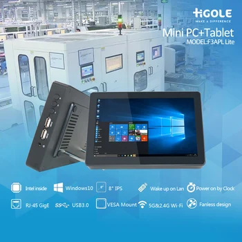 HIGOLE F3APL Mini PC Tablet משטח 8Inch 1280*800 Windows 10 אינטל N3350 Quad Core HDMI תואם-4G RAM 64G eMMC מיני מחשב PC