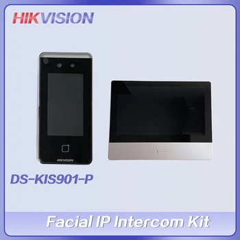 Hikvision זיהוי פנים. טרמינל DS-K1T341AM DS-KH8350-WTE1 ערך סדרה הפנים למסוף פנים IP קיט אינטרקום