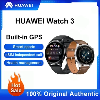 HUAWEI לצפות Smartwatch 3,eSIM הסלולרי מתקשר,GPS מובנה שעון חכם ,14 ימי חיי הסוללה,כל יום הבריאות ניטור