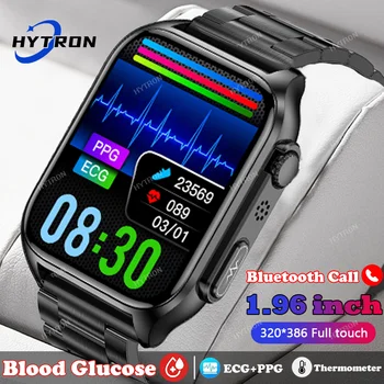HYTRON Bluetooth חדשה קוראים הסוכר בדם, א. ק. ג+PPG שעון חכם אינפרא אדום אוטומטית החמצן בדם קצב הלב, לחץ הדם בריאות לצפות