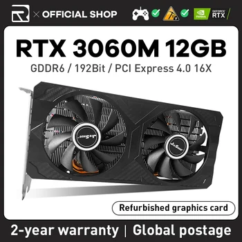 JIESHUO RTX 3060M 12G כרטיסי גרפיקה Nvidia GeForce המשחקים GDDR6 Rtx 3060 מ ' 12GB GPU המחשב 192bit PCI Express X16 4.0