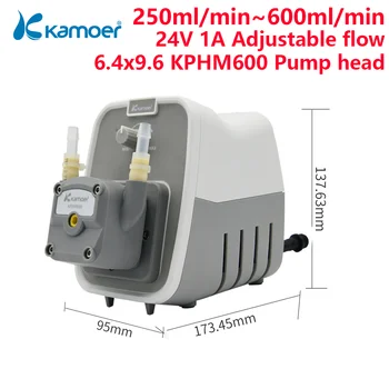 Kamoer 250-600ml/min KCP600 זרימה גבוהה משאבת Peristaltic 24V מתכוונן BPT צינור 6.4*9.6 מ 