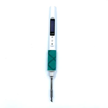 L245 65W דיגיטלי הלחמה עט חשמלי נייד מלחם סגסוגת אלומיניום CNC מעטפת QC משטרת מסוג-C JBC245 כסף