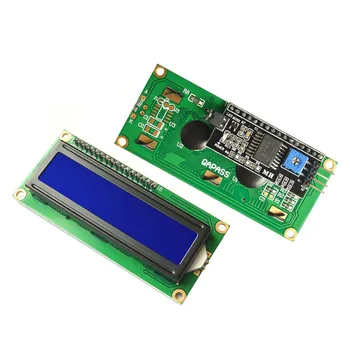 LCD1602 LCD מודול מסך כחול IIC/ממשק I2C אופי להציג מודול Lcd 1602 I2c עבור Arduino תצוגה