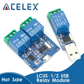 LCUS-1 USB סוג ממסר מודול אלקטרוני ממיר PCB USB מתג בקרה חכמה