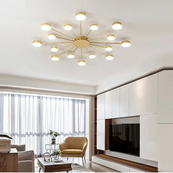 LED תקרה נברשת עבור הסלון נורדי אופנה השינה בבית דקו תקרה נברשת מנורת נברשת תאורה