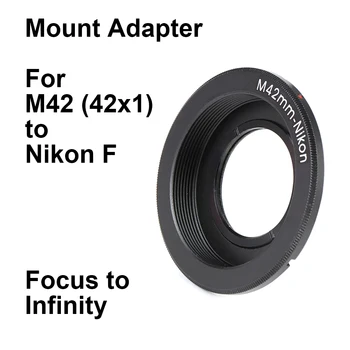 M42 - ניק F (M42 (42x1) עדשה Nikon F mount המצלמה D6 D750 D850 הר מתאם הטבעת M42-AI תיקון זכוכית להתמקד לאינסוף