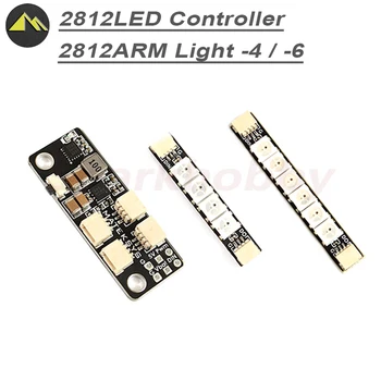 Matek מערכות 2812 LED הרצועה בקר עם BEC 5V ו 2812ARM-4 / 2812ARM-6 רצועת LED לילה אור כבלים RC מוטורס 