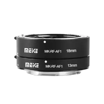 Meike MK-RF-AF1 מתכת AF מאקרו הארכת צינור פוקוס אוטומטי מתאם טבעת 13mm 18mm עבור Canon EOS-R EOS-RF EOS-RP סדרה המצלמה