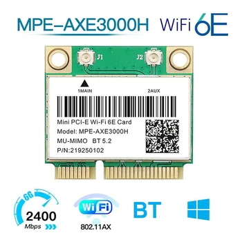 MPE-AXE3000H 5374Mbps Wifi 6E כרטיס אלחוטי AX210 Mini PCIE Wifi כרטיס Bluetooth 5.2 802.11 AX 2.4 G/5G/6Ghz Wlan Wifi כרטיס