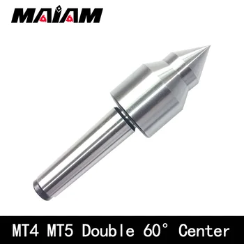 MT3 MT4 5MT כפול 60deg מרכז מקדח hss חומר עמיד למים רוטרי מרכז החיצוני/גוף סיבוב אצבעון מורס הפיכת מרכז