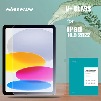 Nillkin עבור iPad 10.9 2022 זכוכית V+ מגן מסך Ultra-Thin נגד בוהק כחול אור עבור אפל iPad 10.9 2022 זכוכית מחוסמת
