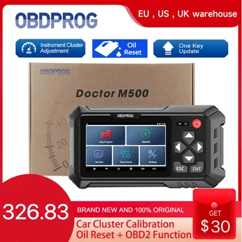 OBDPROG M500 רכב אשכול כיול כלי OBD2 לאבחן שמן איפוס מכשיר התאמת כלי קוד Reader סורק רכב