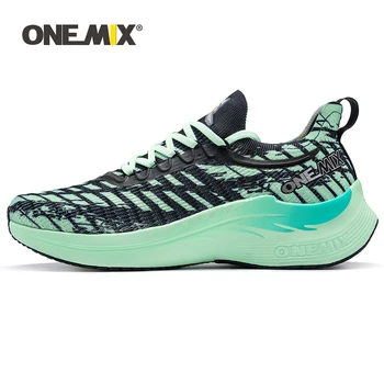 ONEMIX מקצועי נעלי ריצה לגברים לנשימה אימון אתלטי נעלי ספורט חיצוני עמיד למים החלקה הוכחה מסריחות נעלי ספורט