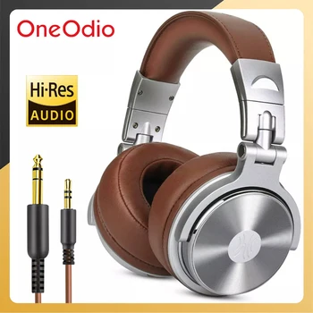 Oneodio מקצועי סטודיו DJ אוזניות עם מיקרופון על האוזן קווי HiFi צגים אוזניות מתקפלים המשחקים אוזניות למחשב