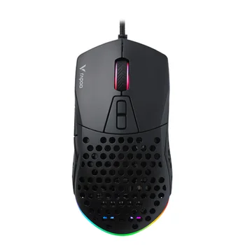 Rapoo V360 נשלף עם תאורה אחורית RGB עכבר המשחקים, חור חור gaming USB wired העכבר על CF, לול, PUBG הנייד או שולחן העבודה במשרד הביתי