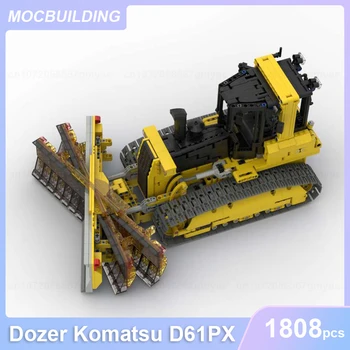 RC דוזר Komatsu D61PX מודל MOC אבני הבניין DIY להרכיב לבנים חינוכי יצירתי לילדים צעצועים לילדים מתנות חג המולד 1808PCS