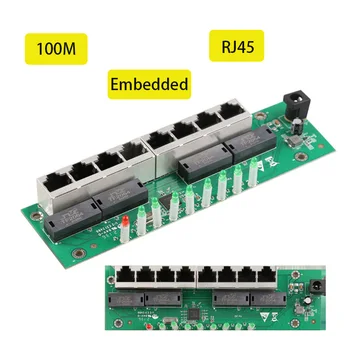 RJ45 לעבור לאינטרנט ספליטר fast Ethernet חכם רשת בקרה LAN רכזת טעינת המשחק Adapter Plug and Play 8Ports 100 מטר מתג