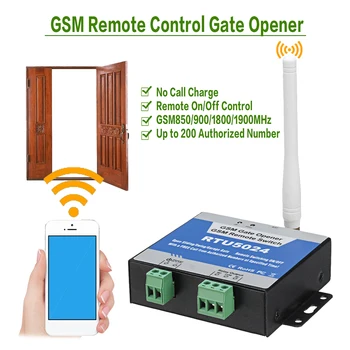 RTU5024 GSM השער פותחן מתג ממסר שלט רחוק אלחוטי הדלת דלת הגישה פותחן שיחה חינם 850/900/1800/1900MHz