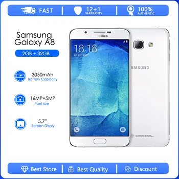Samsung Galaxy A8 A8000 מחודשים-מקורי סמארטפון 4G אנדרואיד 3050 mAh Wi-Fi 16MP 5.7