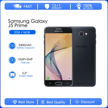 Samsung Galaxy J5 ראש G570 מחודשים-מקורי סמארטפון Galaxy On5 G570F G570Y Dual SIM מצלמה 13MP GPS 5.0 ס 