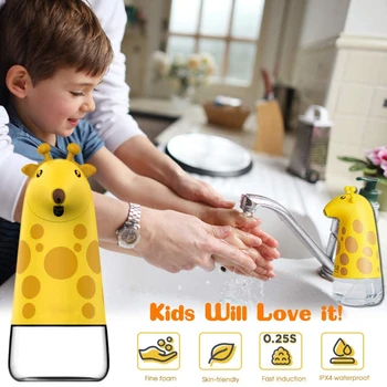 Soap Dispenser קריקטורה הילדים אחסון אוטומטי הידיים חופשיות השיש מכשירי סבון סבון אוטומטי משאבה עבור חדר המטבח בבית.