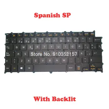 SP Backlit Keyboard עבור LG 13Z980-B 13Z980-G 13Z980-מ 13Z980-T 13ZD980 13ZD980-B 13ZD980-G 13ZD980-מ 13ZD980-T LG13Z98 ספרדית