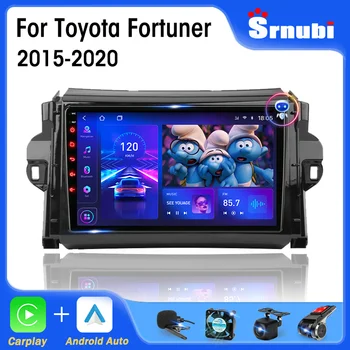 Srnubi 2 Din Andriod 11 רדיו במכונית טויוטה Fortuner 2 SW4 2015 - 2020 מולטימדיה נגן וידאו ניווט GPS Carplay יחידת הראש