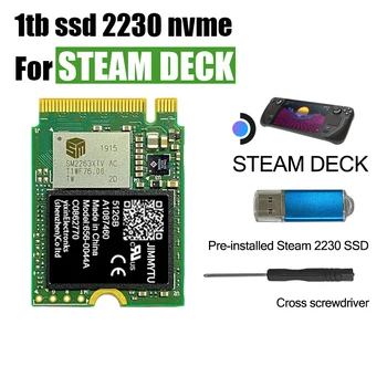 SSD M2 2230 2tb Steamos טרום להתקין לקיטור בסיפון Pcie3x4 קיבולת גבוהה 1tb 128gb 256gb בשימוש קומפקטי מכשירים 512gb Nvme M2