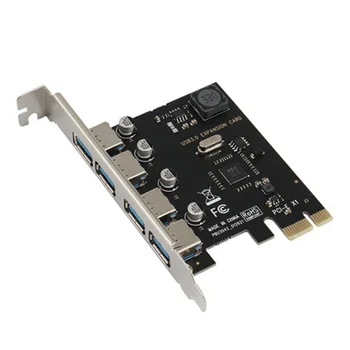 SSU 4 יציאות USB 3.0 PCI-E כרטיס הרחבה PCI Express PCIe 3.0 USB HUB מתאם עם 4 יציאות USB3.0 בקר USB3.0 PCIe