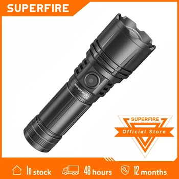 SUPERFIRE Y20 סופר מבריק LED זום קלוש פנס 760M נטענת USB נייד עמיד למים לפיד עבור קמפינג חיצוני