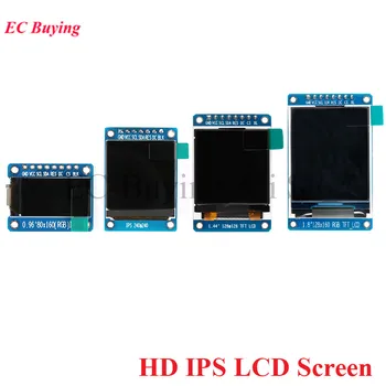 TFT 0.96 1.3 1.44 1.8 אינץ IPS 7P SPI HD 65K בצבע מלא LCD מודול ST7735 / ST7789 לנהוג IC 80*160 240*240 (לא OLED)