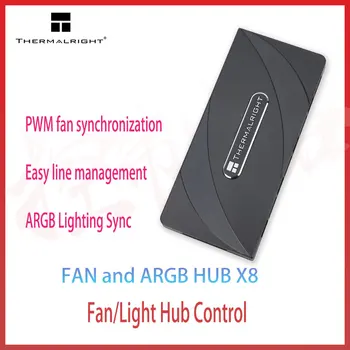Thermalright אוהד PWM רכזת X8 לוח האם סנכרון/4 פינים PWM + 3 PIN+5V ARGB 140X64x16mm