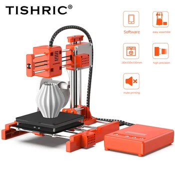 TISHRIC X1 Desktop 3D מדפסת חינוך ילדים הדפסה DIY מעצב מודל אחד-לחץ על הדפסה קטן Impresora 3D