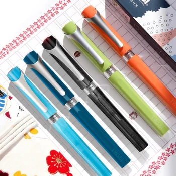 TWSBI לסחוב עט צבעוני שרף העט בעל קיבולת גדולה דיו אחסון תלמיד כותב העסק ציוד מתנה