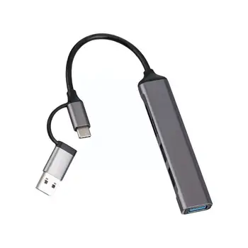 USB 3.0 HUB USB TypeC רכזת סיומת מתג רכזת במהירות גבוהה ספליטר כרטיס הקורא עם SD TF יציאות Multiport עבור Macbook Compu F6Y6