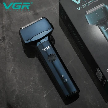 VGR V-371 רחיץ IPX5 נטענת מקצועית רדיד מכונת גילוח חשמלי עבור גברים Vgr שיער מכונת חיתוך מכונת גילוח של גברים